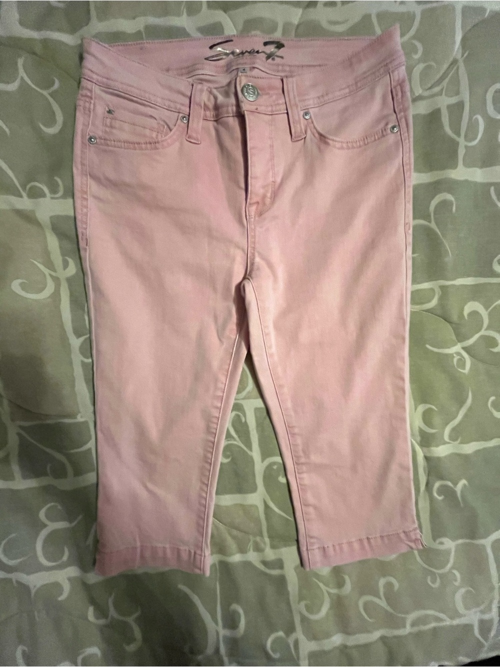 Seven7 Light Pink Capri Slim Jeans Size 4